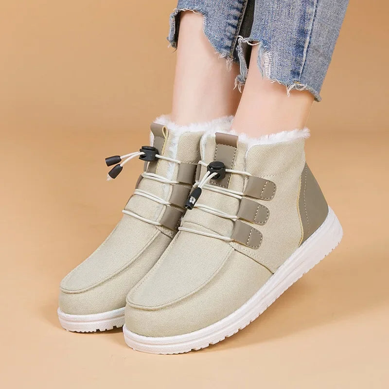 Etta - Geïsoleerde Middenbuidelschoenen met Elastische Band voor Vrouwen