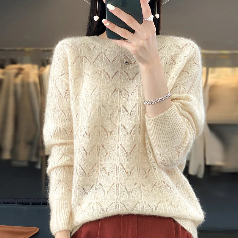 Winika - Luxe Merino Wol Pullover met O-hals