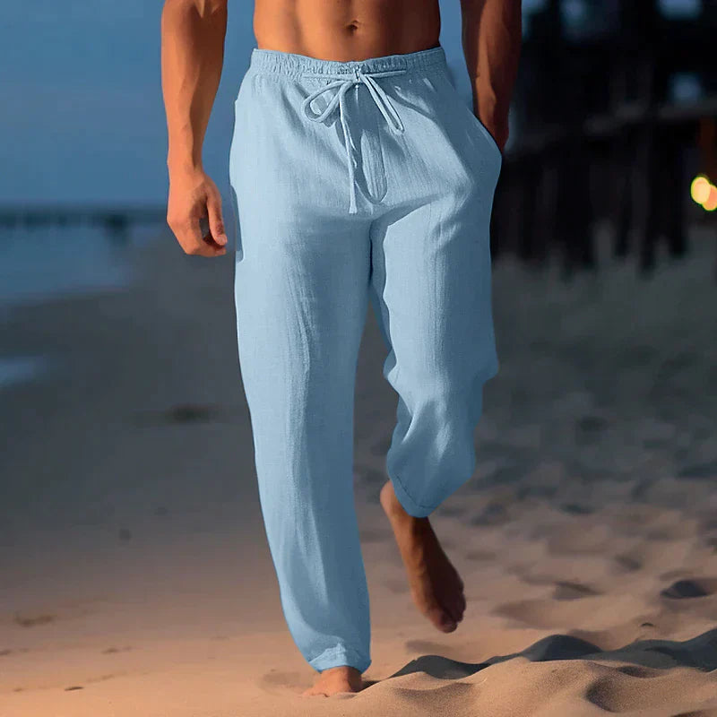 THOMAS - Hoogwaardige luchtige linnen broek voor de zomer
