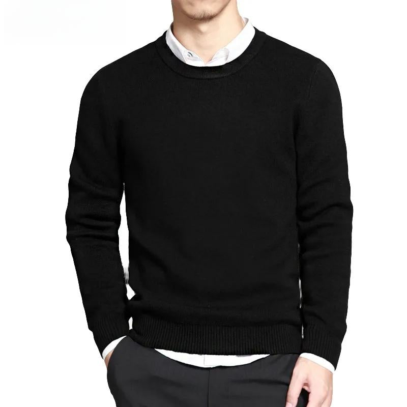Gilroy - Katoenen Pullover Sweater met O-hals voor heren
