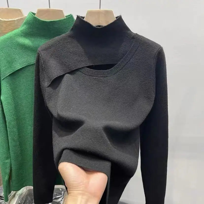 Gwendolyn - Elegante Sweater met Halve Hoogte Kraag