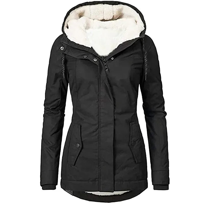 Larkspur - 2024 Damesjas met capuchon en rits