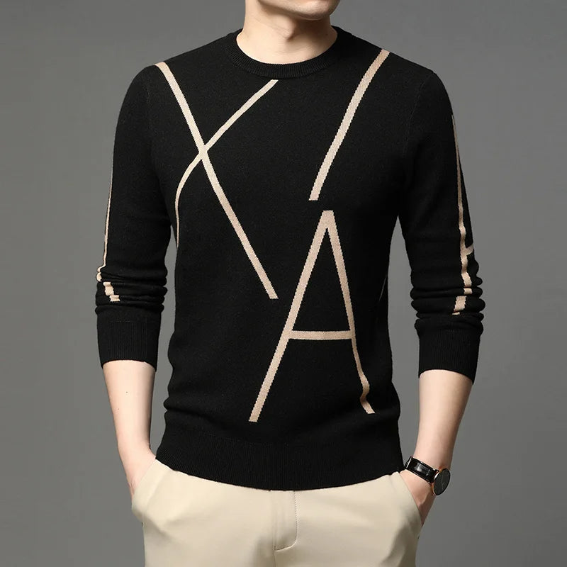 Vitalik - 2024 Designer Gebreide Wollen Pullover