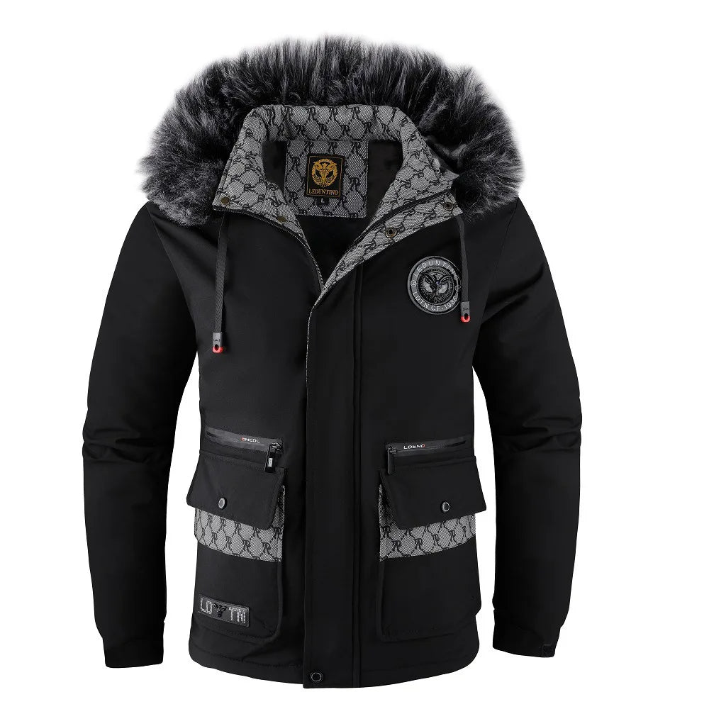 Jorrit - Warm Men's Outdoor Fleece-Padded Winter Jacket