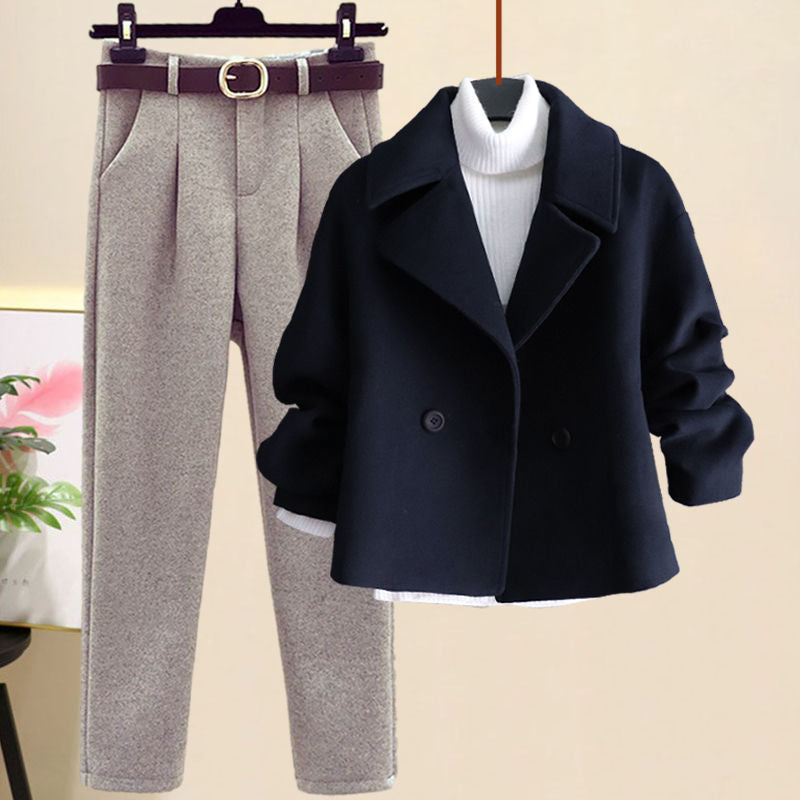 Faye - 2024 Herfst Winter Elegant Wollen Kostuum