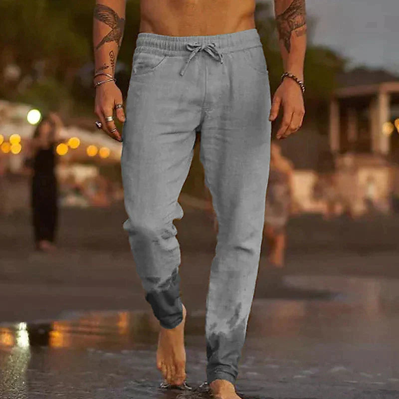 HANS - Relaxte linnen broek voor heren