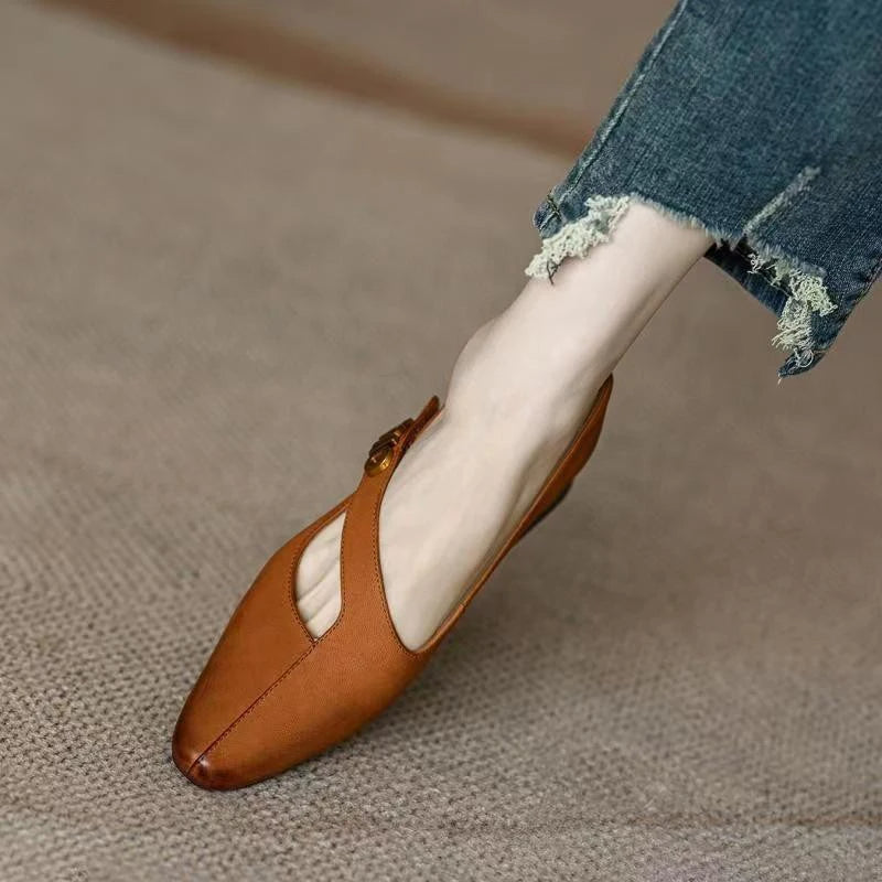 Jessalyn - Stijlvolle Oxford damesschoenen met middelhoge hakken