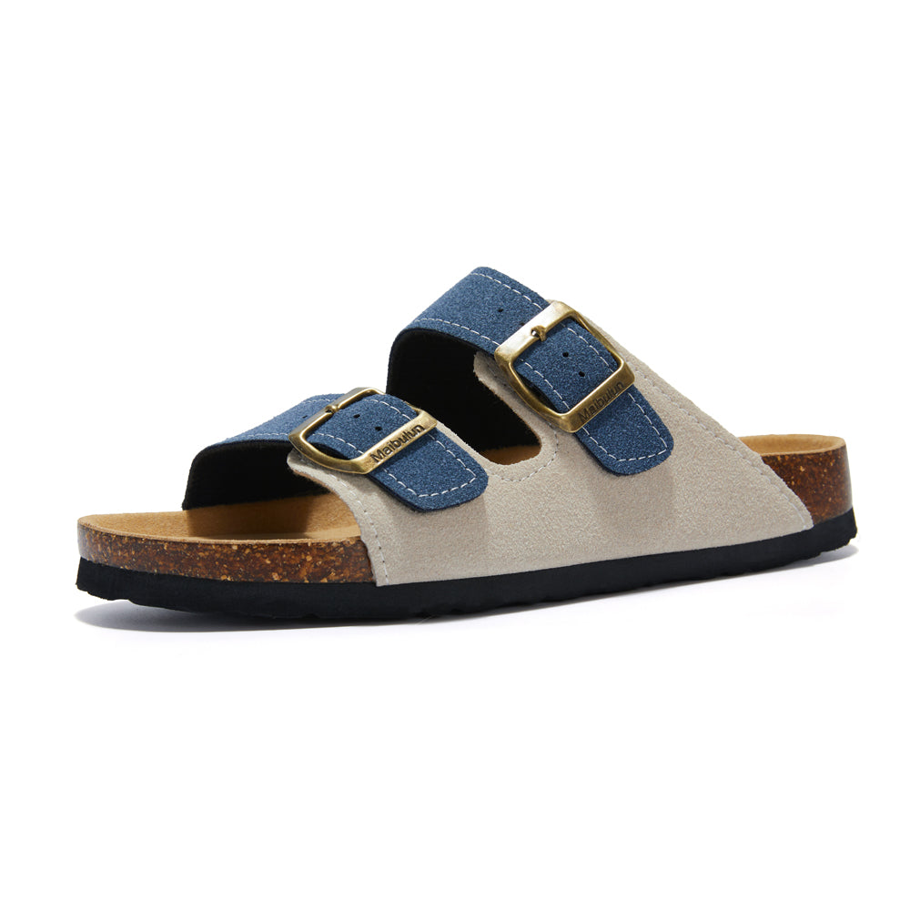 EELCO - Heren Kurk Dubbele Gespslippers