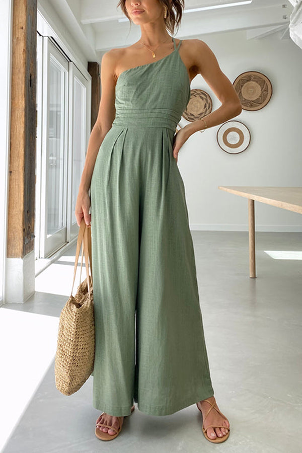 NORA - Stijlvolle One-Shoulder Jumpsuit