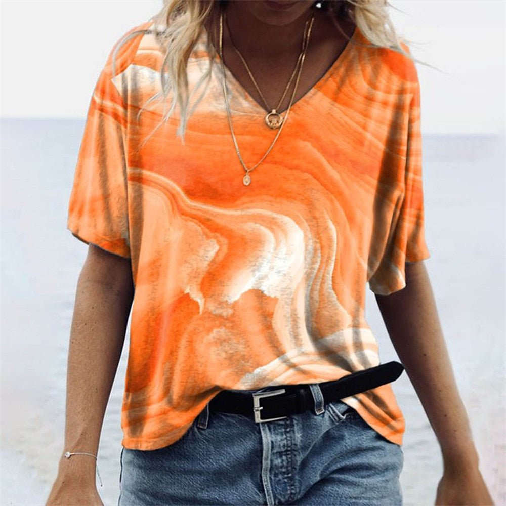 JULIA - Artistiek dames-T-shirt in boho-stijl met etnische prints
