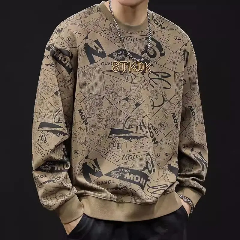 Braxton - Casual Geborduurde Hoodie voor Mannen