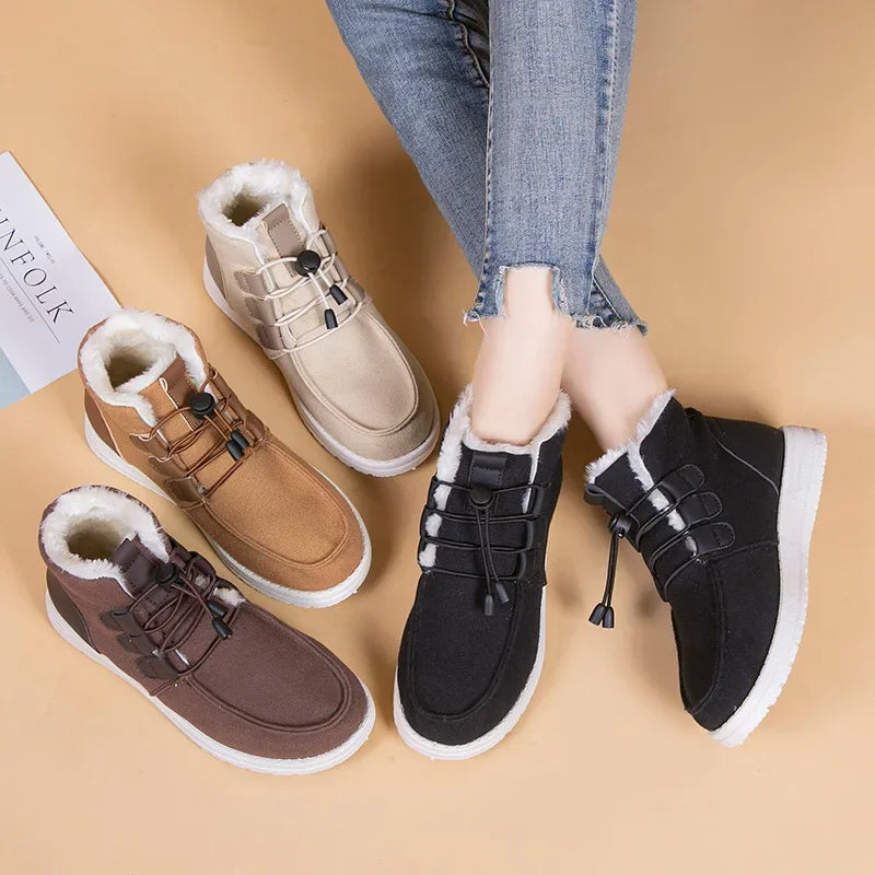 Etta - Geïsoleerde Middenbuidelschoenen met Elastische Band voor Vrouwen