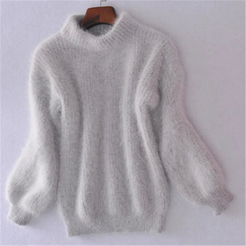ROSA - Vintage trui in Angora-stijl: losjes gebreid en eenvoudig