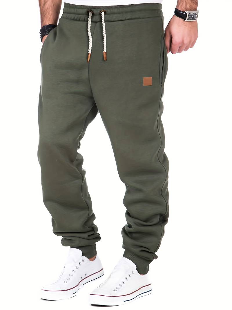 STEFAN -  Relaxte, nonchalante broek met vetersluiting