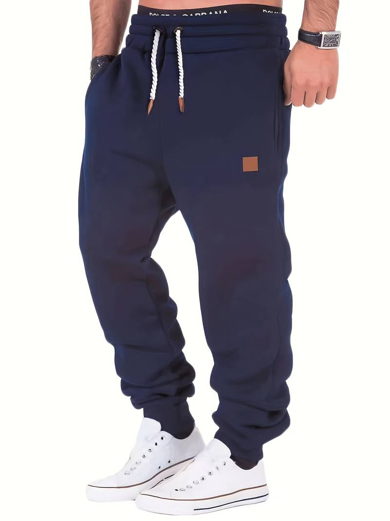 STEFAN -  Relaxte, nonchalante broek met vetersluiting