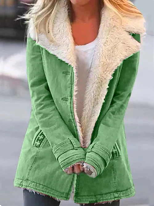 WHITNEY - Warme gevoerde jas - half lang model