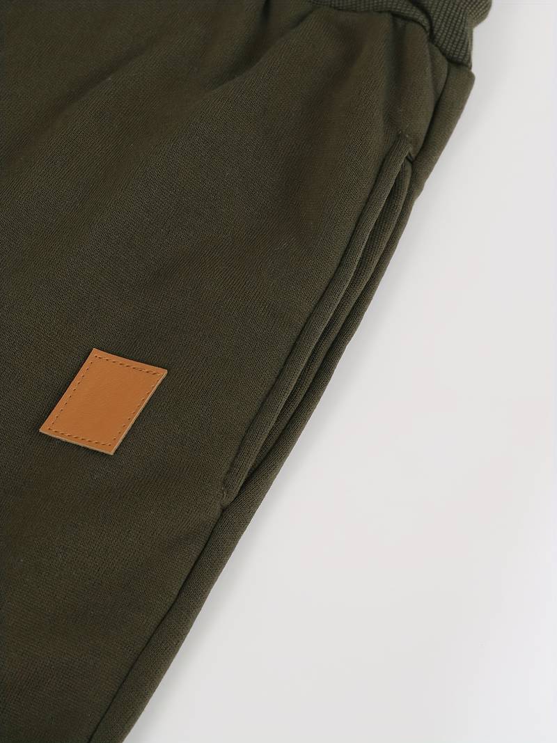 STEFAN -  Relaxte, nonchalante broek met vetersluiting