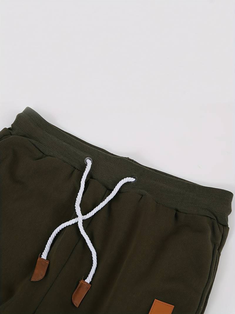 STEFAN -  Relaxte, nonchalante broek met vetersluiting