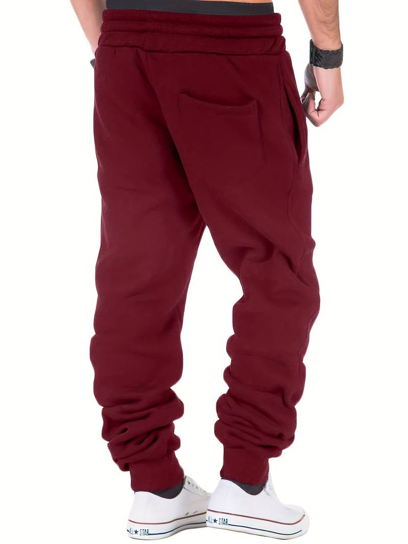 STEFAN -  Relaxte, nonchalante broek met vetersluiting