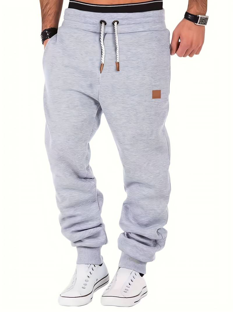 STEFAN -  Relaxte, nonchalante broek met vetersluiting