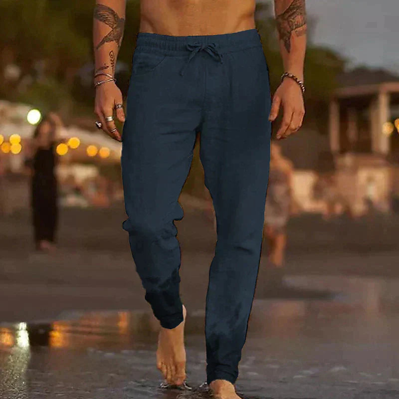 HANS - Relaxte linnen broek voor heren