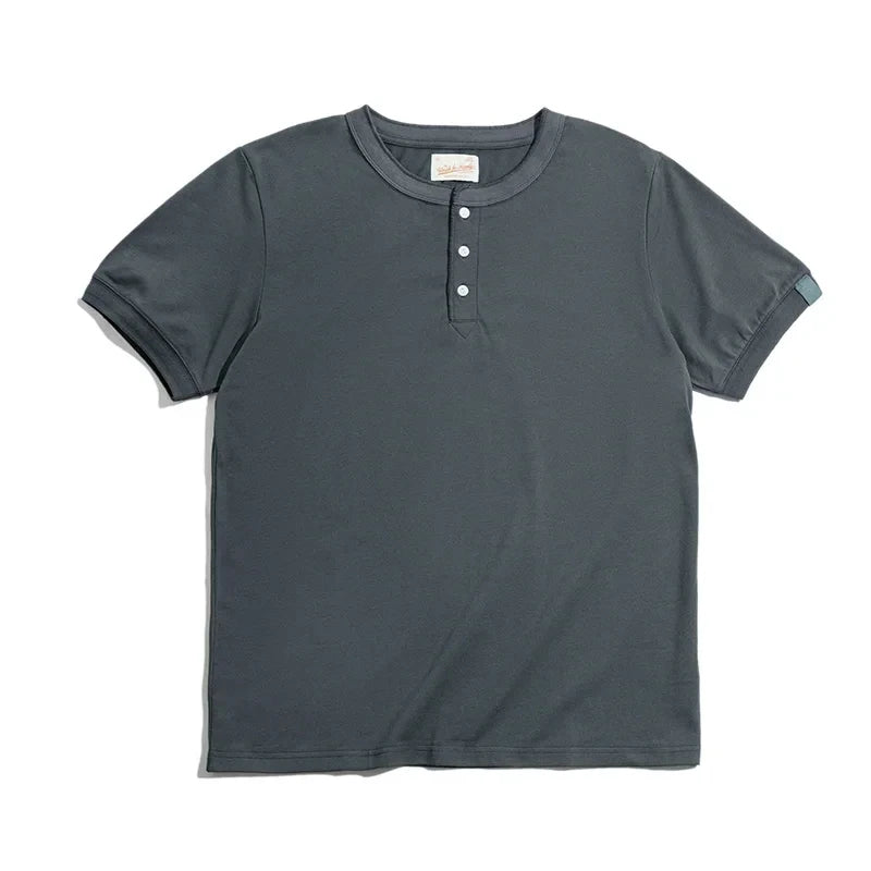 Joss - 2024 Katoenen Heren Henry T-shirts