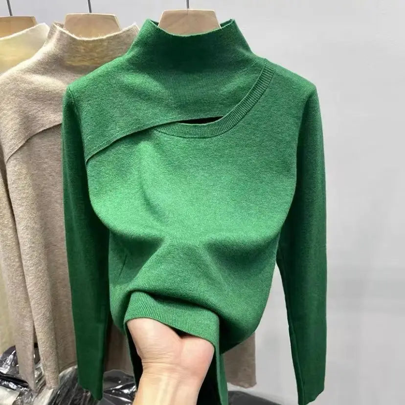 Gwendolyn - Elegante Sweater met Halve Hoogte Kraag