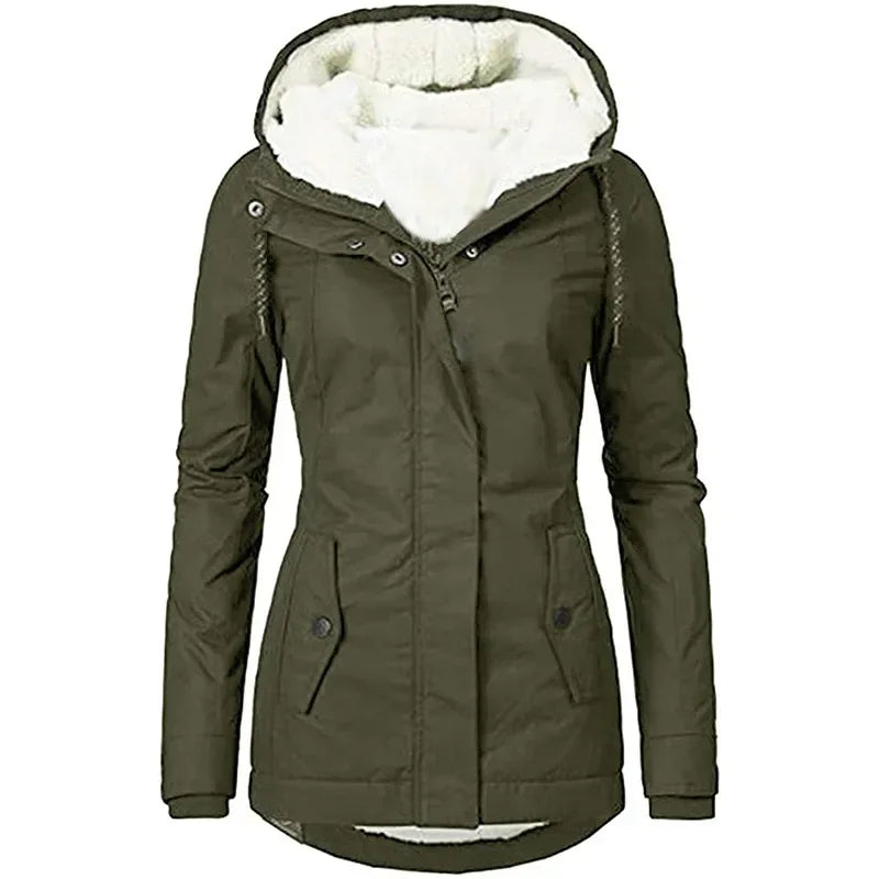 Larkspur - 2024 Damesjas met capuchon en rits