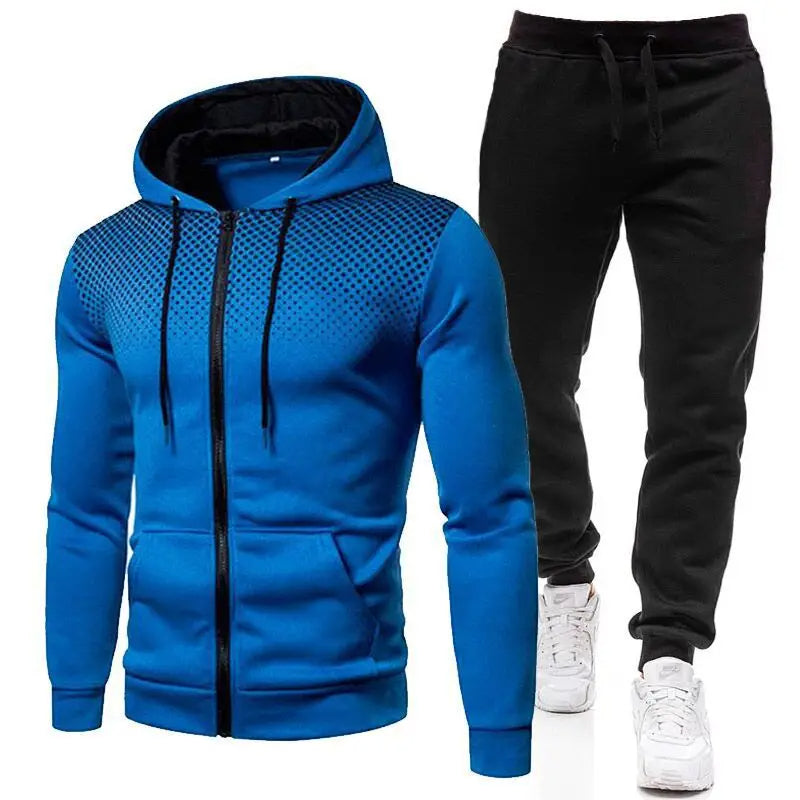 Cormac - Sweatshirt & Sweatbroek Set met Ritssluiting voor Casual Fitness en Sport