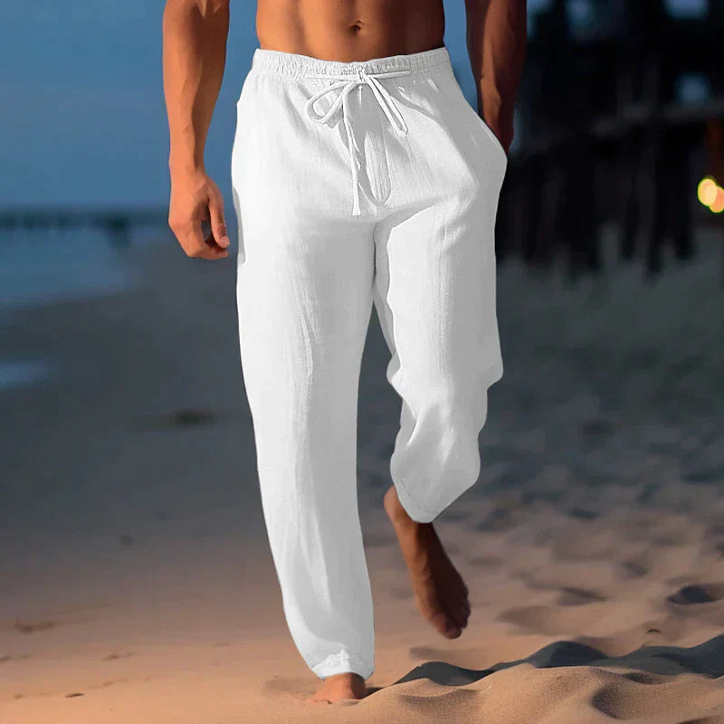 THOMAS - Hoogwaardige luchtige linnen broek voor de zomer