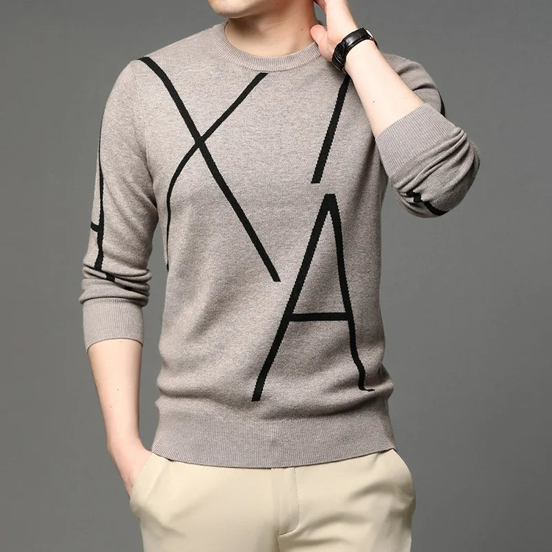 Vitalik - 2024 Designer Gebreide Wollen Pullover