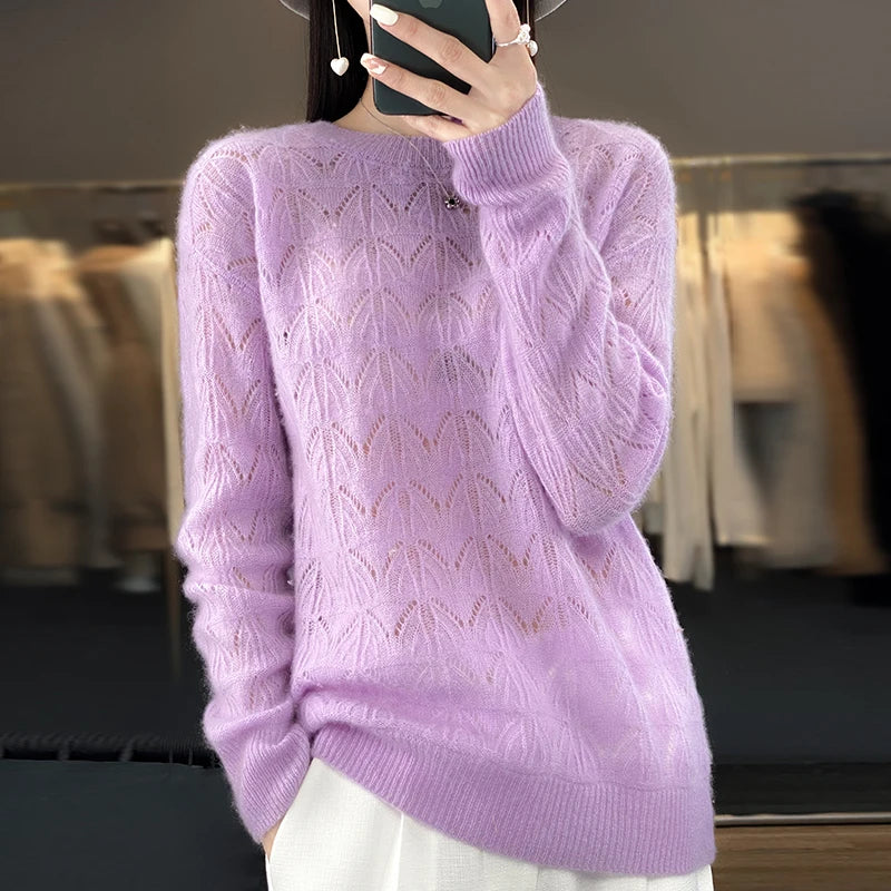 Winika - Luxe Merino Wol Pullover met O-hals