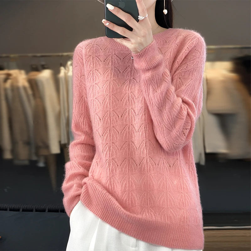 Winika - Luxe Merino Wol Pullover met O-hals