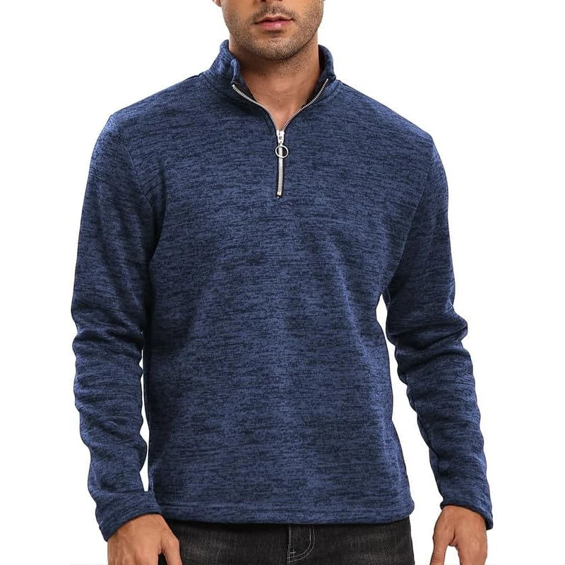 Isaiah - Casual Pullover met halve rits voor heren