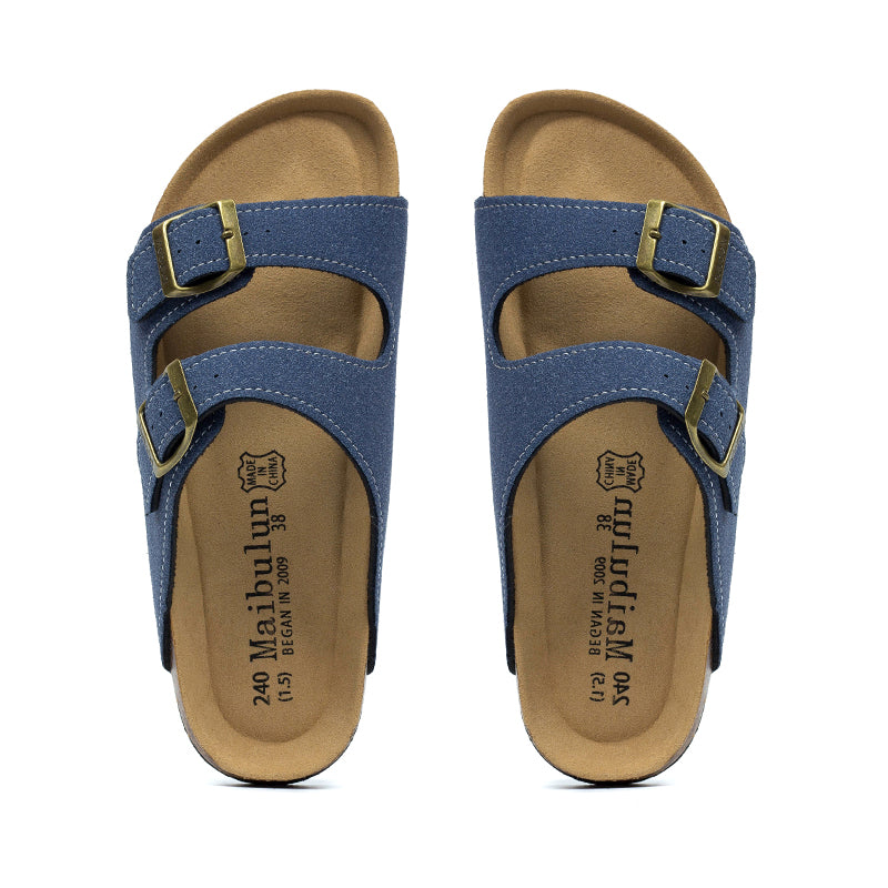 RAY - Heren Kurk Dubbele Gespslippers