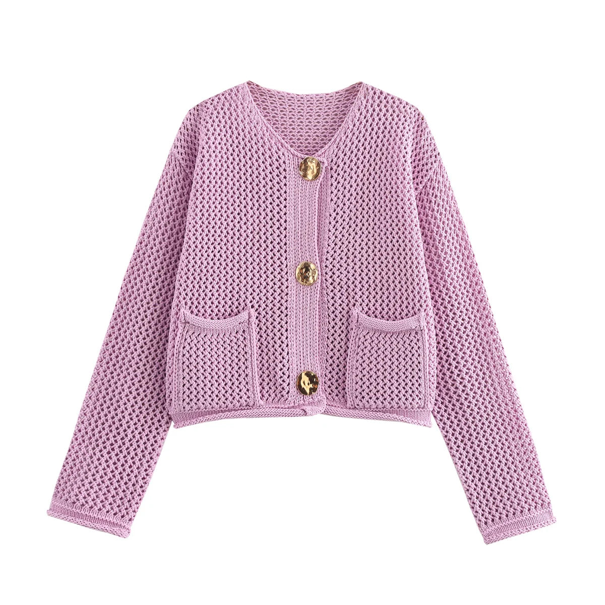 Nara - Oversized effen bordeaux trui voor dames