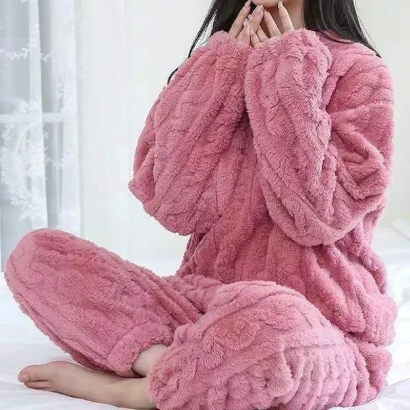 Joscelyn - Cozy Dames 2-Delige Velvet Fleece Set