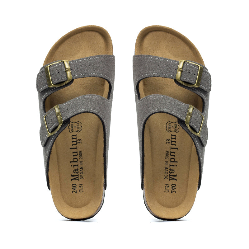 TOM - Heren Kurk Dubbele Gespslippers