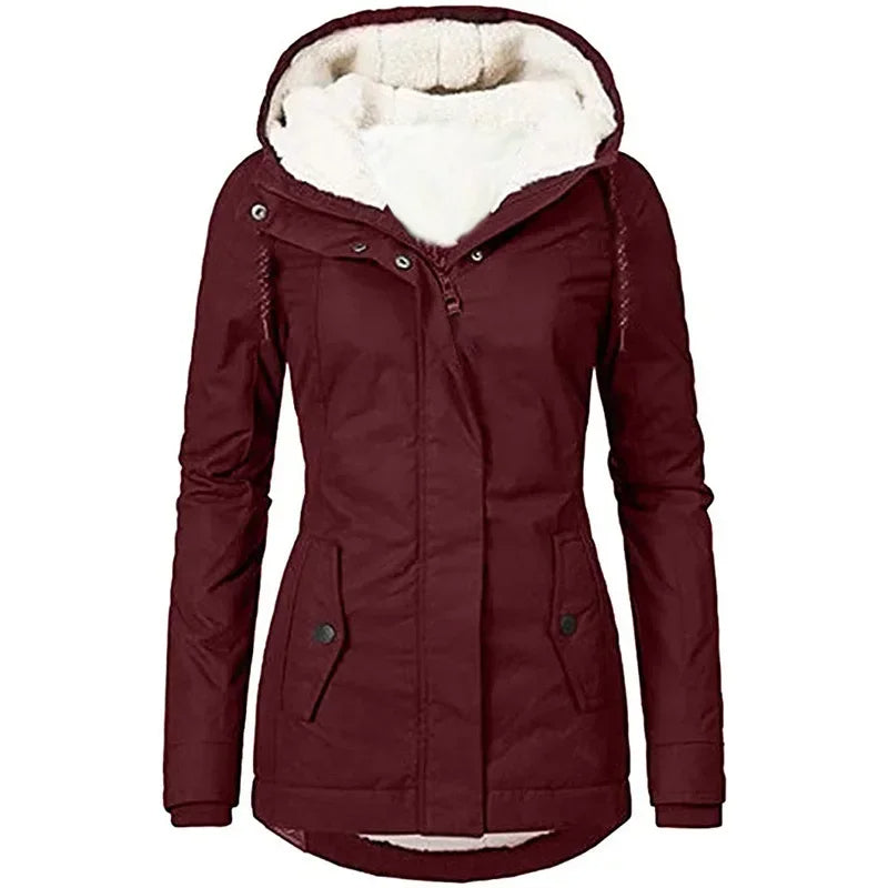 Larkspur - 2024 Damesjas met capuchon en rits