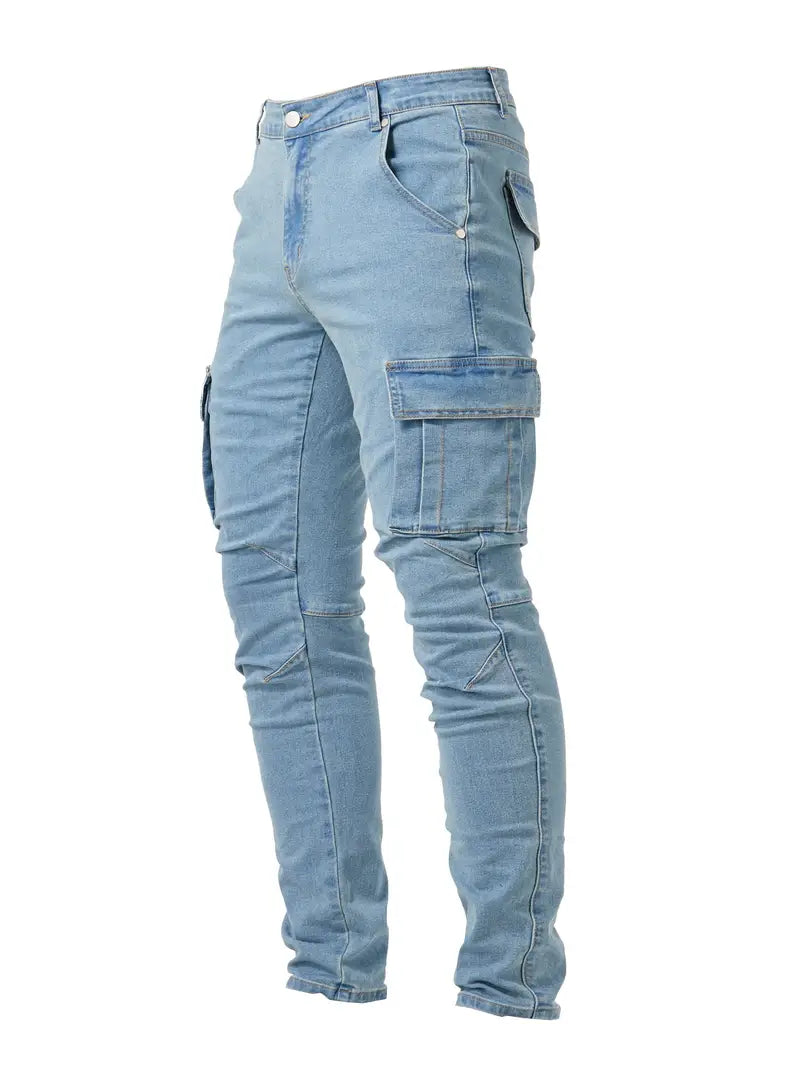JELLE - Heren Stretch Cargo Jeans