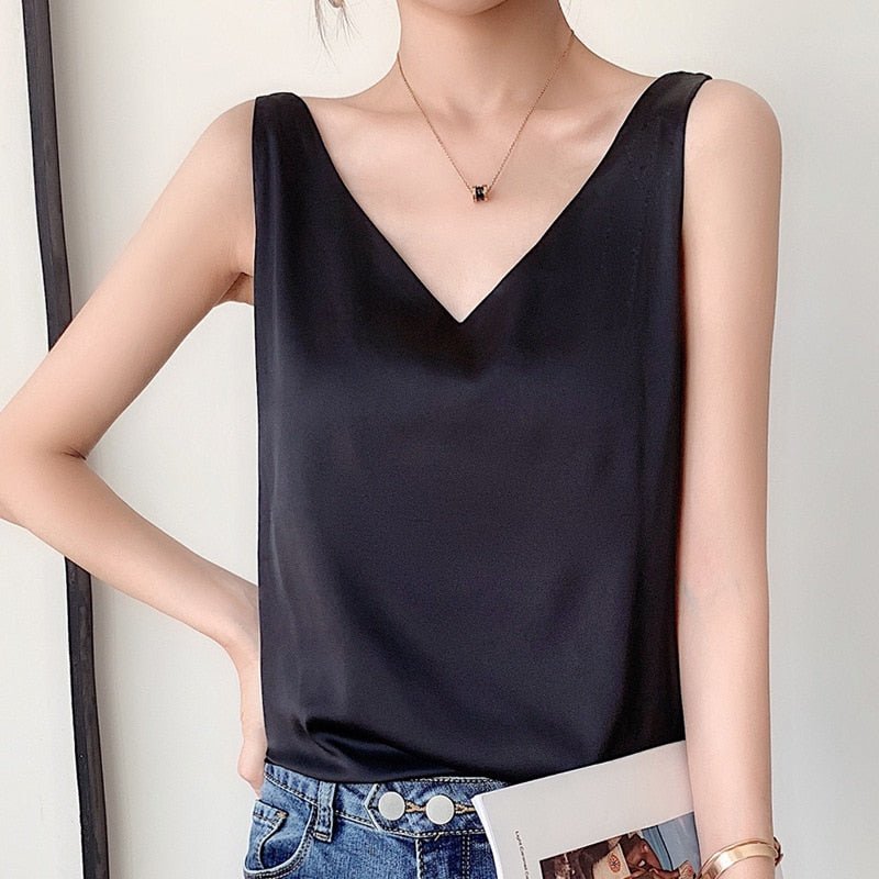 SOPHIE - Elegante zijdeachtige tanktop voor dames