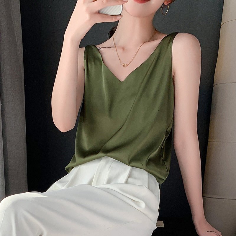 SOPHIE - Elegante zijdeachtige tanktop voor dames
