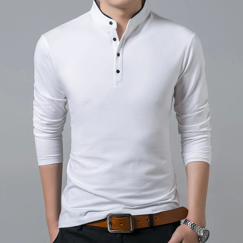 Goddard - Herenpolo met lange mouwen en casual kleding
