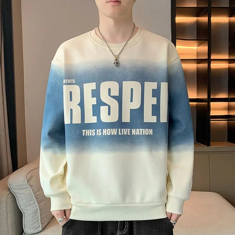 Yacob - Casual T-shirt met oversized O-hals voor mannen