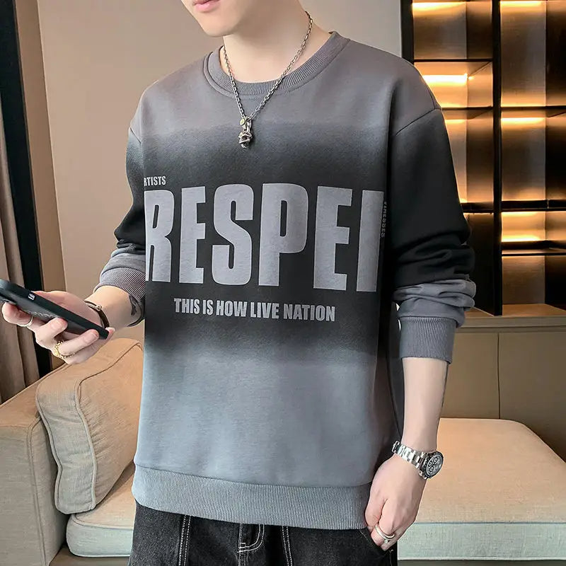 Yacob - Casual T-shirt met oversized O-hals voor mannen