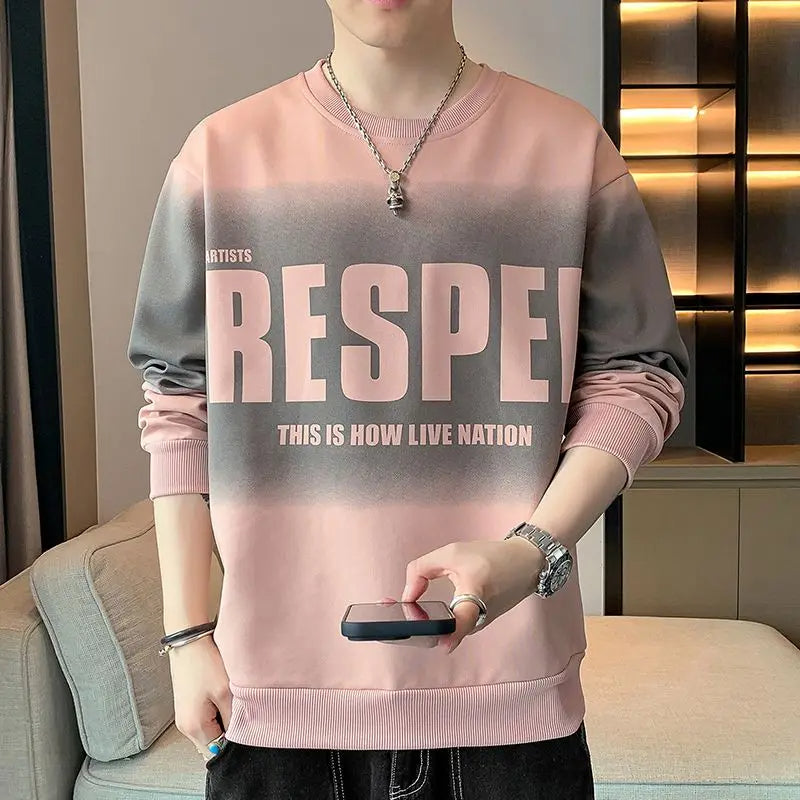 Yacob - Casual T-shirt met oversized O-hals voor mannen