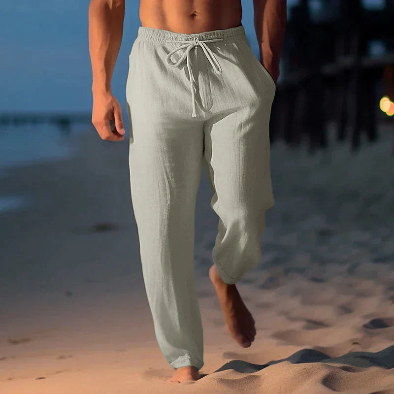 THOMAS - Hoogwaardige luchtige linnen broek voor de zomer