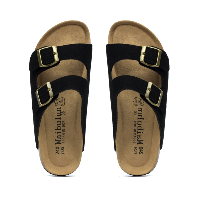 ZEGER - Heren Kurk Dubbele Gespslippers