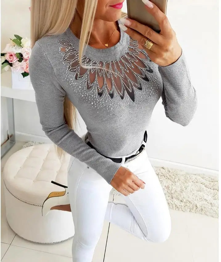 Vada - Vrouwen Trendy Bodycon Turtleneck Trui